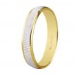 Karikagyűrű 14k kétszínű textúrázott aranyból 5230430