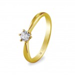 Eljegyzési gyűrű 14k aranyból 0,25 karát gyémánttal 74A0016 | Argyor