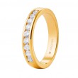 Eljegyzési gyűrű 18k sárga aranyból 9 gyémánttal 0,54 karát 74A0051