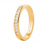 Eljegyzési gyűrű 18k sárga aranyból gyémánttal 74A0050 | Argyor