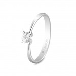 Eljegyzési gyűrű 18k solitaire fehéraranyból gyémánttal 0,25 karát 74B0030 | Argyor