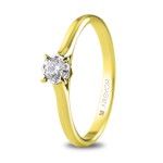 Eljegyzési gyűrű 18k solitaire aranyból gyémánttal 0,20 karát 74A0505 | Argyor