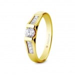 Eljegyzési gyűrű 18k aranyból gyémánttal 0,42 karát 74A0046 | Argyor