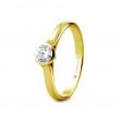 Eljegyzési gyűrű 18k aranyból gyémánttal 0,34 karát 74A0043