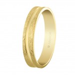 Argyor Karikagyűrű 18k aranyból 4 mm, jeges kivitelben 5140511 | Argyor