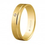 Argyor Karikagyűrű 18k aranyból gyémánttal, komfort kivitelben 5150316D | Argyor
