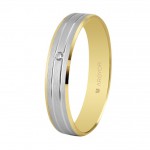 Argyor Karikagyűrű 18k kétszínű aranyból 4mm 5240436D | Argyor