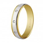 Argyor Karikagyűrű 18k létszínű aranyból 3 gyémánttal 55523158 | Argyor