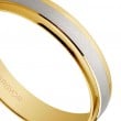 Karikagyűrű 18k kétszínű aranyból 4mm 5240044
