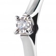 Eljegyzési gyűrű 18k fehéraranyból gyémánttal 0,03 karát 74B0501